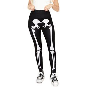 Skeleton Halloween Costumes Leggings Women High Waisted Spooky Cosplay